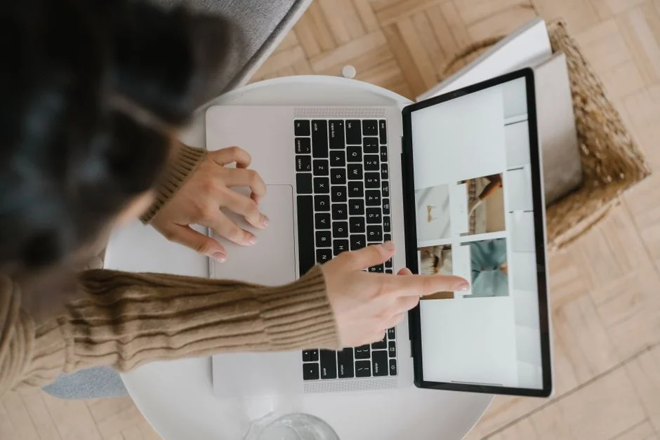 A contemporary workspace showcasing a laptop, tablet, and smartphones, ideal for tech and freelance use.